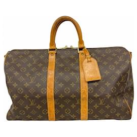 Louis Vuitton-Louis Vuitton Monogram Keepall Bandouliere 45-Brown