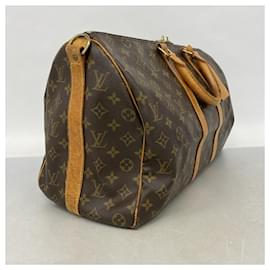 Louis Vuitton-Louis Vuitton Monogram Keepall Bandouliere 45-Brown