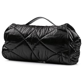 Dolce & Gabbana-Dolce & Gabbana Black Quilted Nylon Devotion Satchel-Black