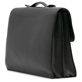 Hermès-Hermès Black Togo Sac A Depeches-Black