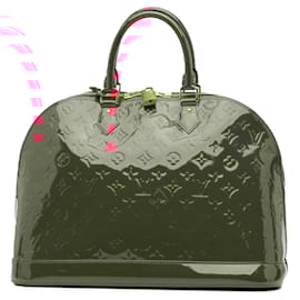 Louis Vuitton-Louis Vuitton Red Monogram Vernis Alma GM-Red