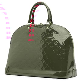 Louis Vuitton-Louis Vuitton Red Monogram Vernis Alma GM-Red