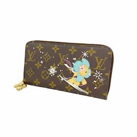 Louis Vuitton-Louis Vuitton Long Wallet Monogram Vivienne Zippy-Brown