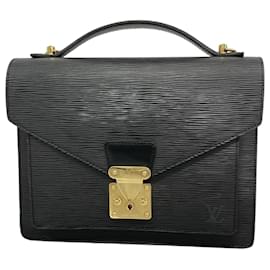 Louis Vuitton-Louis Vuitton Epi Monceau Handbag in Noir-Black