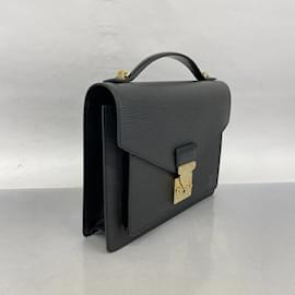 Louis Vuitton-Louis Vuitton Epi Monceau Handbag in Noir-Black