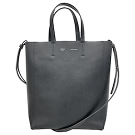 Céline-Celine Small Vertical Cabas Tote Bag-Black