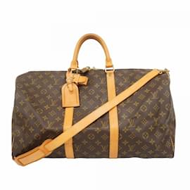 Louis Vuitton-Louis Vuitton Boston Bag Monogram Keepall Bandouliere 50-Brown