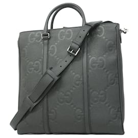 Gucci-Gucci Black Leather Tote Bag-Black