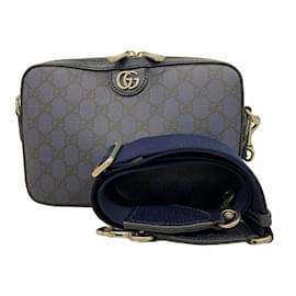 Gucci-Gucci Ophidia Shoulder Bag in Navy-Navy blue