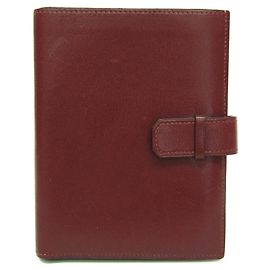 Hermès Billetera bi-fold Hermes Julla en Burdeos Burdeos