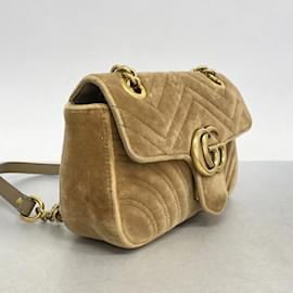 Gucci-Gucci GG Marmont Light Brown Shoulder Bag-Light brown