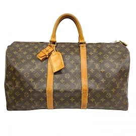 Louis Vuitton-Louis Vuitton Monogram Keepall 50 Boston Bag-Brown