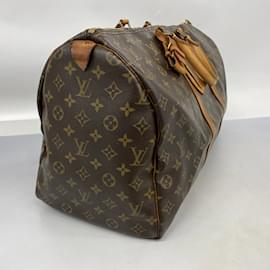 Louis Vuitton-Louis Vuitton Monogram Keepall 50 Boston Bag-Brown