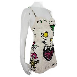 Christian Dior Robe Dior incroyable réalisée en 86 heures Multicolore