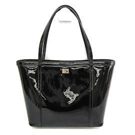Dolce & Gabbana-Dolce & Gabbana Women's Patent Leather Tote Bag-Black