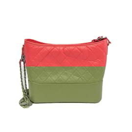 Chanel-Chanel Gabrielle De Chanel Hobo Shoulder Bag-Red