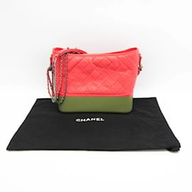 Chanel-Chanel Gabrielle De Chanel Hobo Shoulder Bag-Red