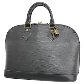 Louis Vuitton-Louis Vuitton Epi Alma Handbag in Noir-Black
