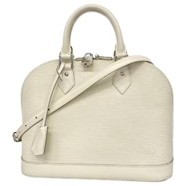 Louis Vuitton-Louis Vuitton Epi Alma Handbag-Eggshell
