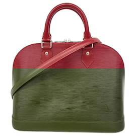 Louis Vuitton-Louis Vuitton Epi Alma PM Handbag-Red