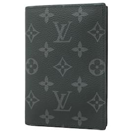 Louis Vuitton-Louis Vuitton Passport Cover in Black-Black