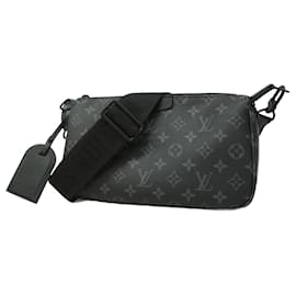 Louis Vuitton-Louis Vuitton Monogram Eclipse Shoulder Bag-Black
