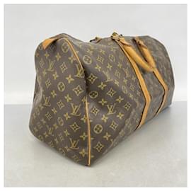 Louis Vuitton-Louis Vuitton Monogram Keepall 50 Boston Bag-Brown