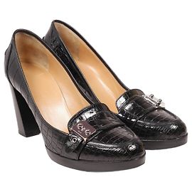 Hermès Incredibili tacchi in coccodrillo Hermes Classic Nero