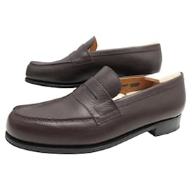 JM Weston-NINE JM WESTON LOAFERS 180 9E 43 WIDE 43.5 NEW LOAFERS SHOES-Brown