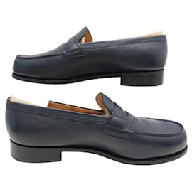JM Weston-NINE JM WESTON LOAFERS 180 9E 43 LARGE 43.5 NEW SHOES-Navy blue