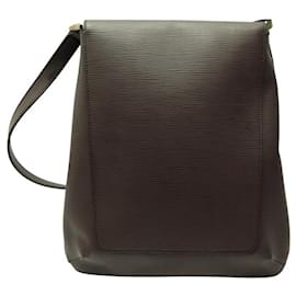 Louis Vuitton-SAC A MAIN LOUIS VUITTON MUSETTE SALSA GM EN CUIR EPI MARRON BANDOULIERE PURSE-Marron