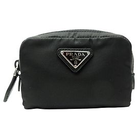 NEUE PRADA 1ND339 NYLON RE-NYLON CLUTCH Schwarz