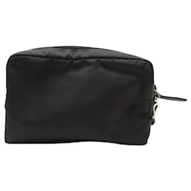 Prada-NEW PRADA POUCH 1NS021 R067 F0002 BLACK RE-NYLON CLUTCH POUCH-Black