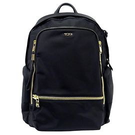 NEW TUMI CELINA 146566-2693 BLACK CANVAS BACKPACK BAG Black