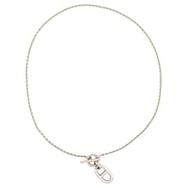 Hermès-HERMES ANCHOR CHAIN PENDANT NECKLACE H104141BV00 IN SILVER-Silvery