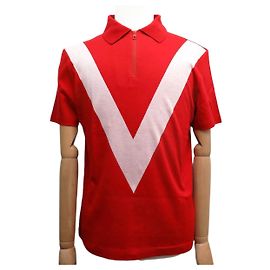 NEUF POLO LOUIS VUITTON AMERICA'S CUP 2017 EN COTON ROUGE S 46 TSHIRT TOP Rouge