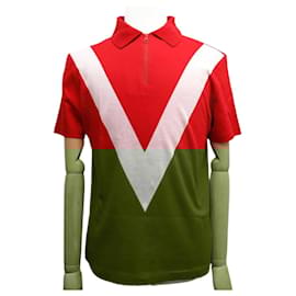 Louis Vuitton-NOVO POLO LOUIS VUITTON AMERICA'S CUP 2017 EM ALGODÃO VERMELHO S 46 CAMISETA TOP-Vermelho