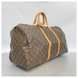 Louis Vuitton-Louis Vuitton Monogram Keepall 55 Boston Bag-Brown