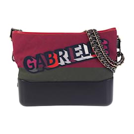 Chanel-Chanel Gabrielle de Chanel Shoulder Bag-Black,Red
