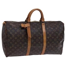 Louis Vuitton-LOUIS VUITTON Monogram Keepall 50 Boston Bag M41426 LV Auth yk17626-Monogram
