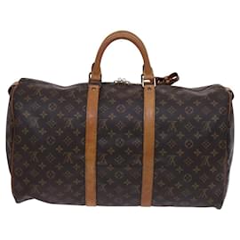Louis Vuitton-LOUIS VUITTON Monogram Keepall 50 Boston Bag M41426 LV Auth yk17626-Monogram