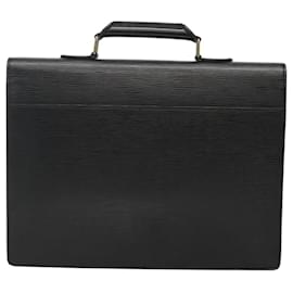 Louis Vuitton-LOUIS VUITTON Epi Serviette Conseiller Business Bag Black M54422 LV Auth ep7816-Black