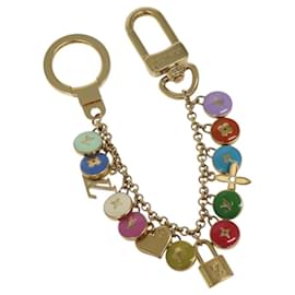 Louis Vuitton-LOUIS VUITTON Monogram Porte Cles Chainne Pastilles Charm M66172 LV Auth yk17693-Golden