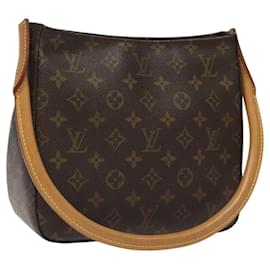 Louis Vuitton-LOUIS VUITTON Monogram Looping MM Shoulder Bag M51146 LV Auth JB013A-Monogram