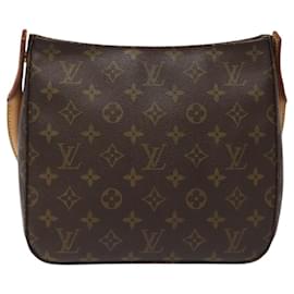 Louis Vuitton-LOUIS VUITTON Monogram Looping MM Shoulder Bag M51146 LV Auth JB013A-Monogram