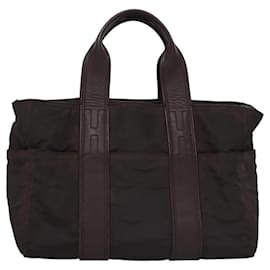 Hermès-HERMES Acape Luco PM Sac à main en nylon marron Auth bs23322-Marron