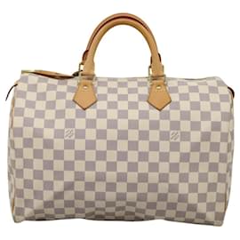 Louis Vuitton-LOUIS VUITTON Damier Azur Speedy 35 Hand Bag N41535 LV Auth PP364A-Other