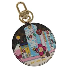 Louis Vuitton-LOUIS VUITTON Porte Cles Illustre Charm metal Gold M00881 LV Auth MY094-Golden
