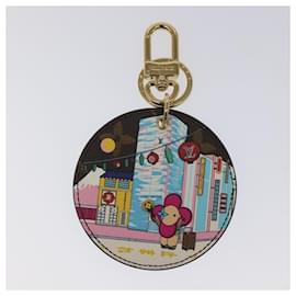 Louis Vuitton-LOUIS VUITTON Porte Cles Illustre Charm metal Gold M00881 LV Auth MY094-Golden