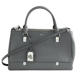 Ralph Lauren-Leather handbag-Grey